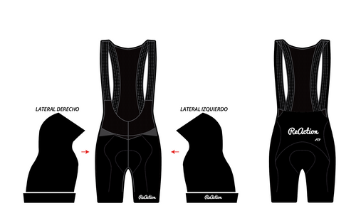 REACTION TEAM BIB SHORTS BLACK 7598