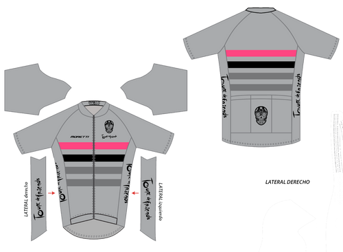 JERSEY TOUR DE FRIENDS GRIS 8204