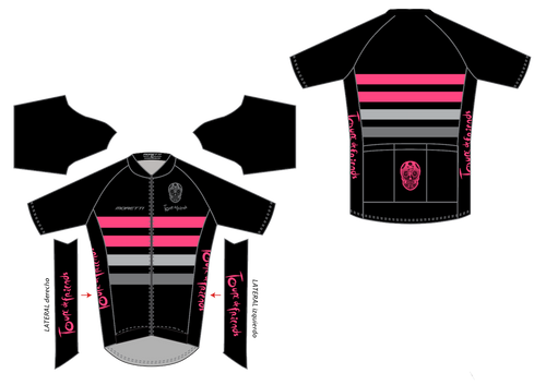 JERSEY TOUR DE FRIENDS BLACK FLUO PINK 8135 1
